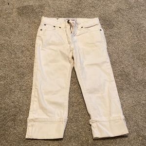 Vigoss Girls size 12 Capri White Jeans